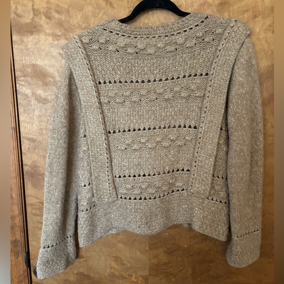 Mango Wool- blend Knit Sweater in Oatmeal Color - Picture 13 of 15